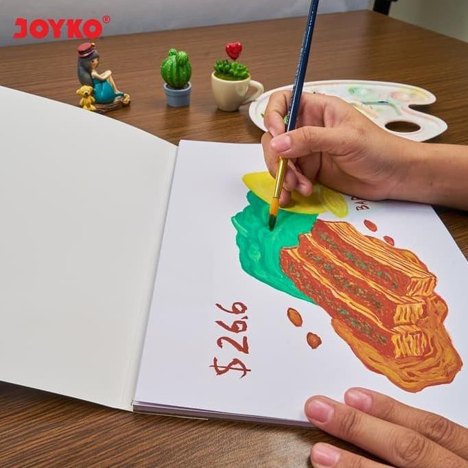 

Trendi Watercolor Pad Buku Cat Air Akrilik Joyko Pad-2000 A4 300 Gsm 12Sheets Terlaris