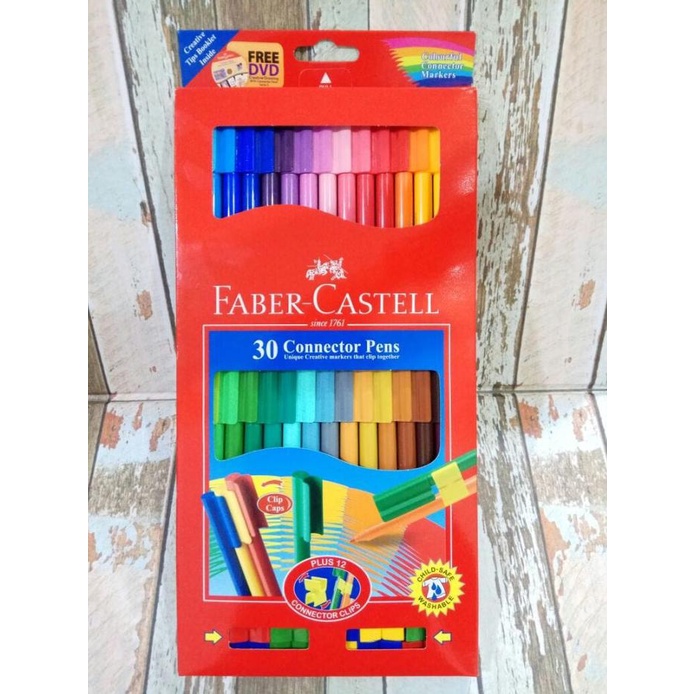 

FABER CASTELL CONNECTOR PEN 30 FIBRE-TIP CARDBOARD
