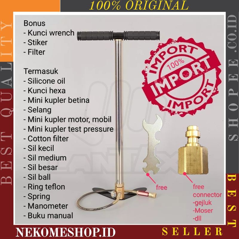 POMPA PUMP KOMPA PCP HILL BULL GX EKONOMIS POMPA SENAPAN ANGIN PAINTBALL GUN ORIGINAL IMPORT NEW#001