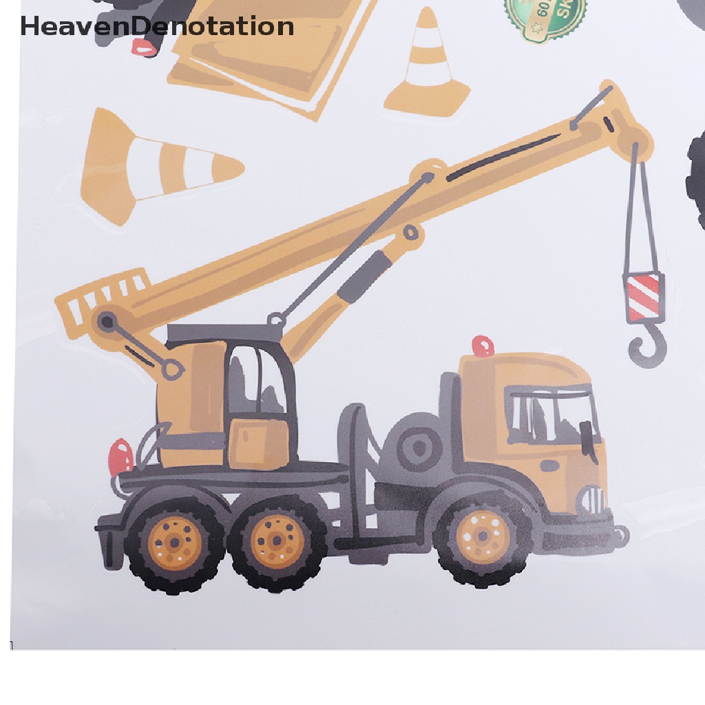 [HeavenDenotation] DIY Wall Sticker Transport Cars Truck Digger Kids Rooms Decor Boys Room Art Wall