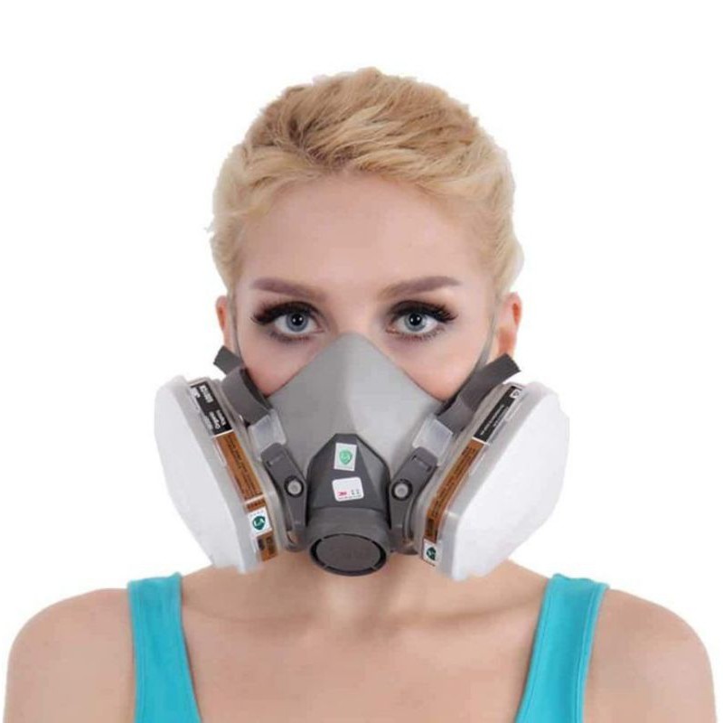Masker Respirator Masker Cat Masker Gas Beracun Zat kimia 3M Half Mask Facepiece