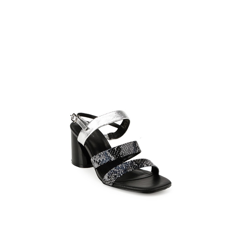 SANDAL HEEL KULIT OBERMAIN HEELS WANITA ORIGINAL SLINGBACK HITAM OW18