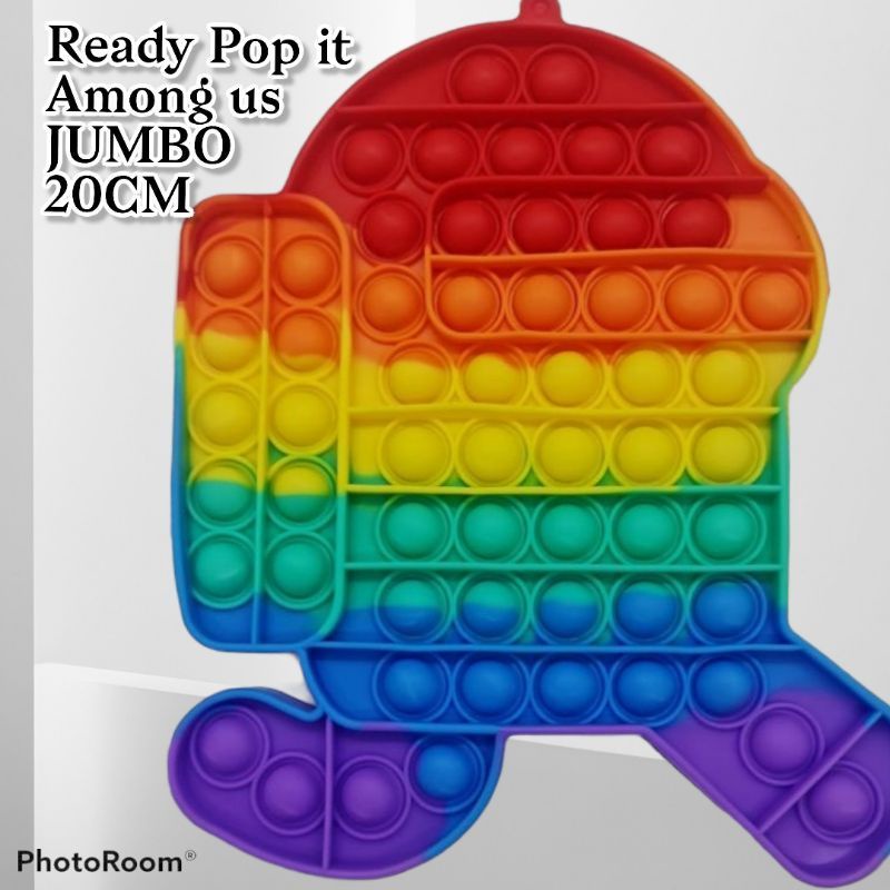 ❤️BIG SIZE❤️POP IT AMONG US JUMBO 20CM XL,MAINAN POP IT BIG SIZE UKURAN 20CM,