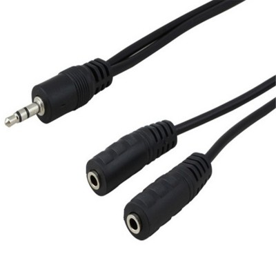 Terlaris Speaker and Headphone 3.5 mm AUX Audio Cable Splitter Kualitas Impor