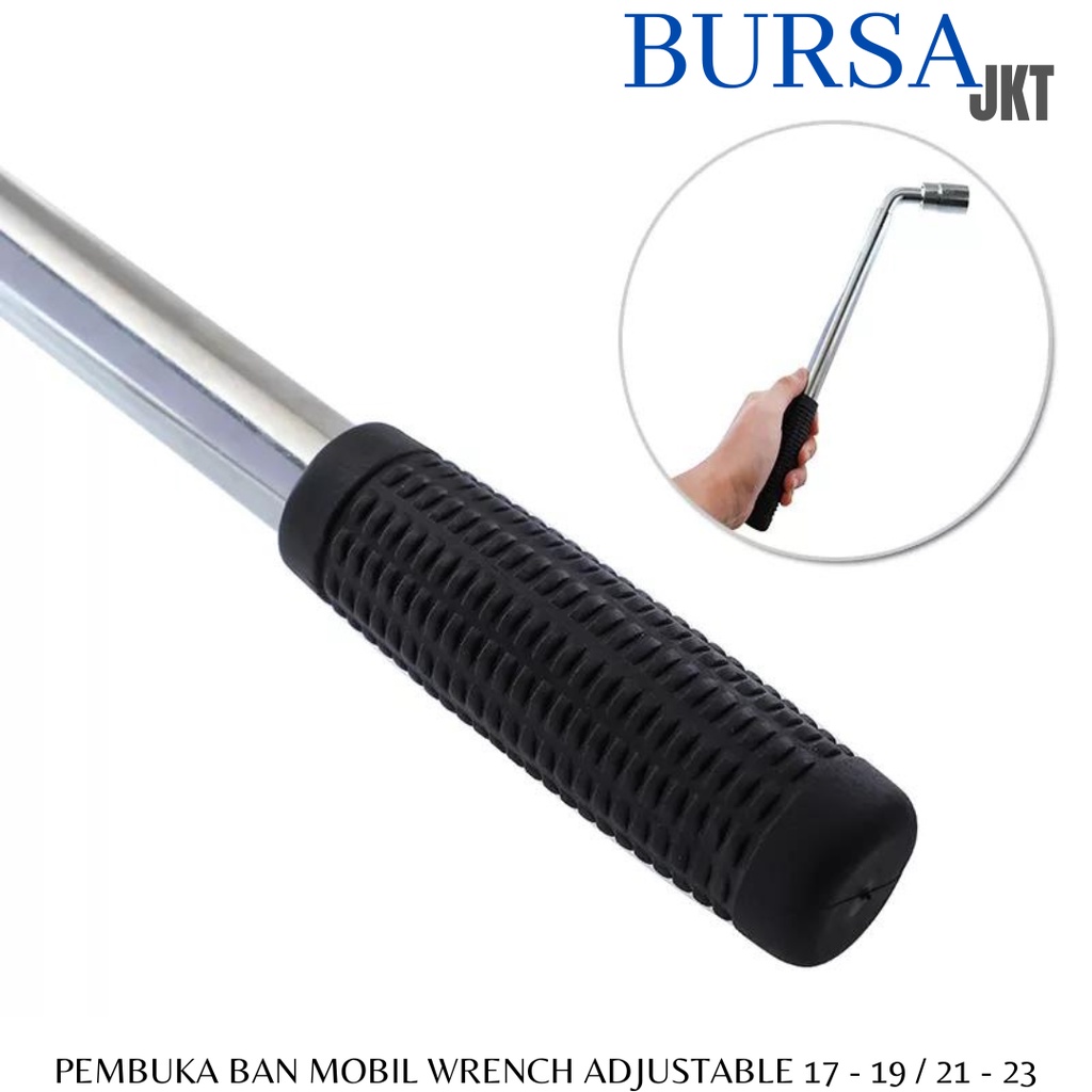 KUNCI PAS L DOUBLE PEMBUKA BAN MOBIL TELESCOPIC CR-V17 - 19 MM / 21 - 23 MM