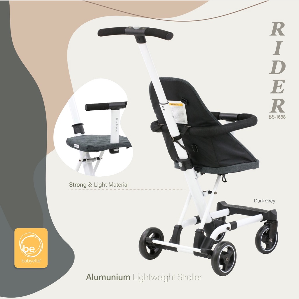 PROMO Stroller Kereta Bayi Babyelle Baby Elle Rider Convertible BS 1688 Makassar