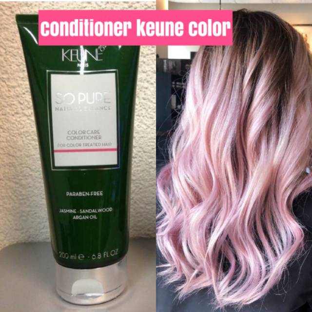 Keune so pure color care conditioner  untuk rambut warna lembut n shine bagus sulfate n paraben free