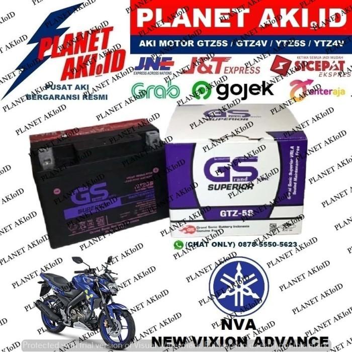 Aki Motor Yamaha NVA New Vixion Advance GTZ5S GS Y Accu Kering MF