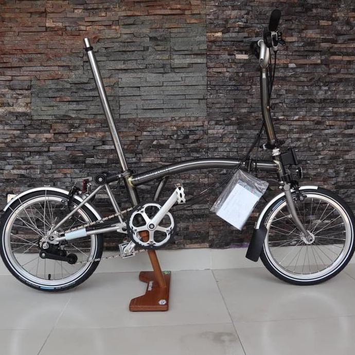 Sepeda Lipat Brompton M6LX Raw Lacquer Titanium 2020
