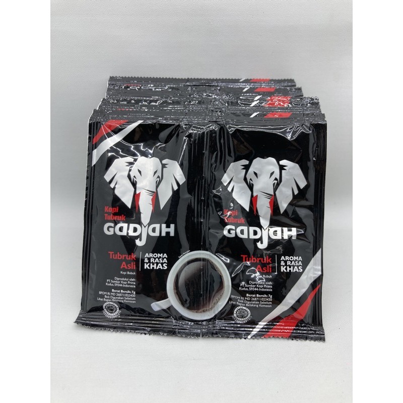 

Kopi Gadjah TUBRUK ASLI RENTENG 20x6gr Kopi Gajah barcode 8991998111514
