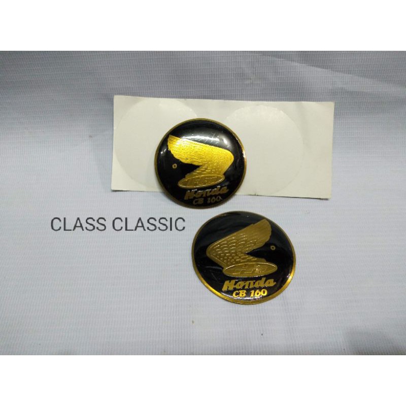 Emblem tangki Cb Dream 160 Plat besi Kuningan