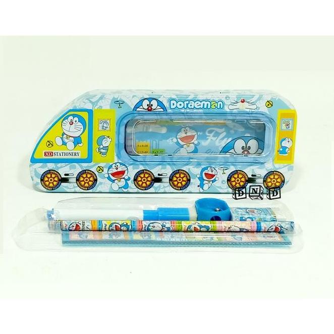 

Kotak Pensil Anak Sekolah Set Alat Tulis Karakter Doraemon Tsum Tsum