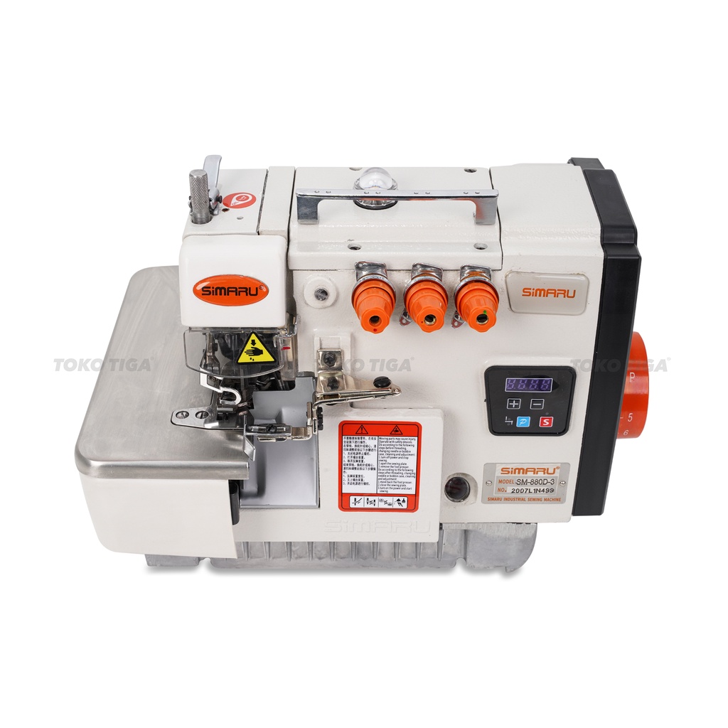 Mesin Neci SIMARU SM880D-3 / SM 880D Neci Benang 3 Industrial Servo