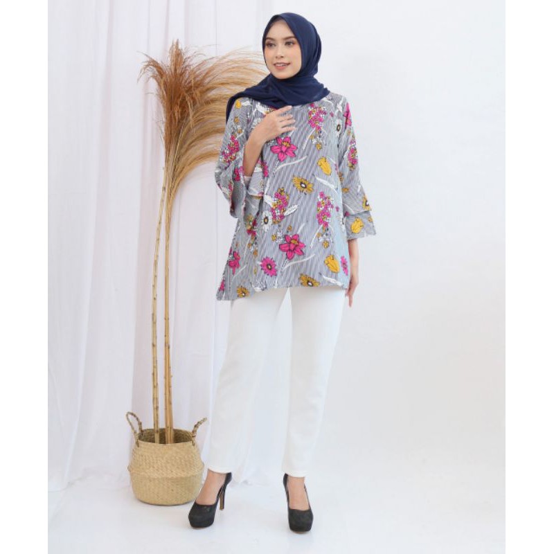 ATASAN WANITA BUNGA BLOUSE KATUN