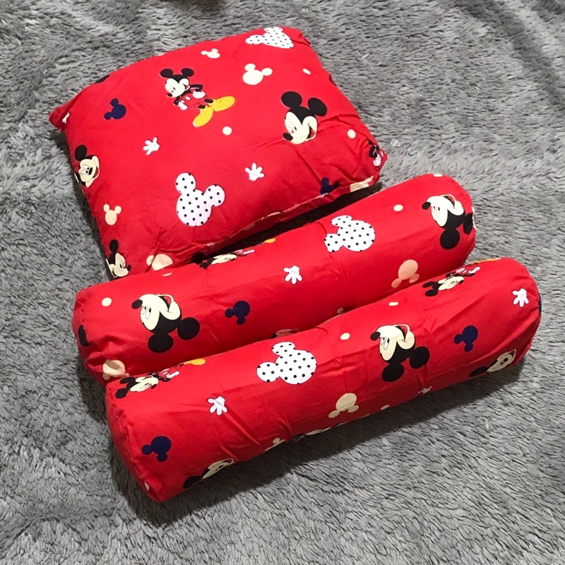 Bantal dan Guling Bayi Set BABYPHORIA Motif Cute