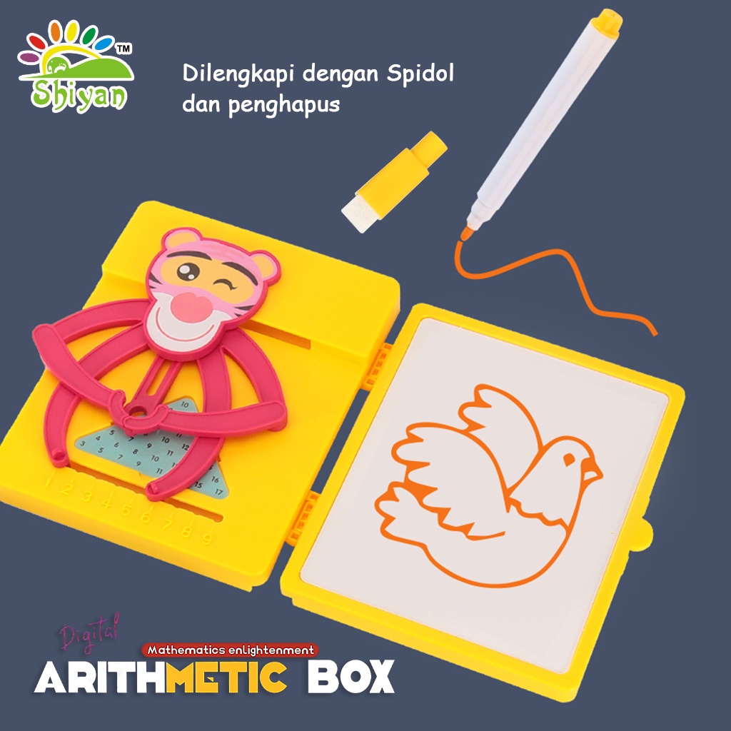 [Shiyan] mainan edukasi matematika dengan box dan papan tulis mini arithmetic box education toys