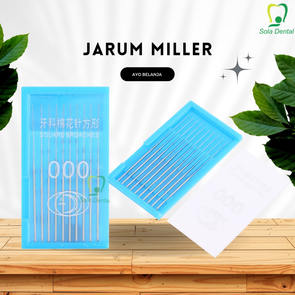 Jual MILLER JARUM DENTAL SQUARE BROACHES Shopee Indonesia