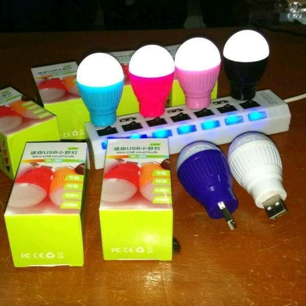 Lampu Bohlam Led 3Watt - Usb Lampu - Bohlam Mini Non Packing