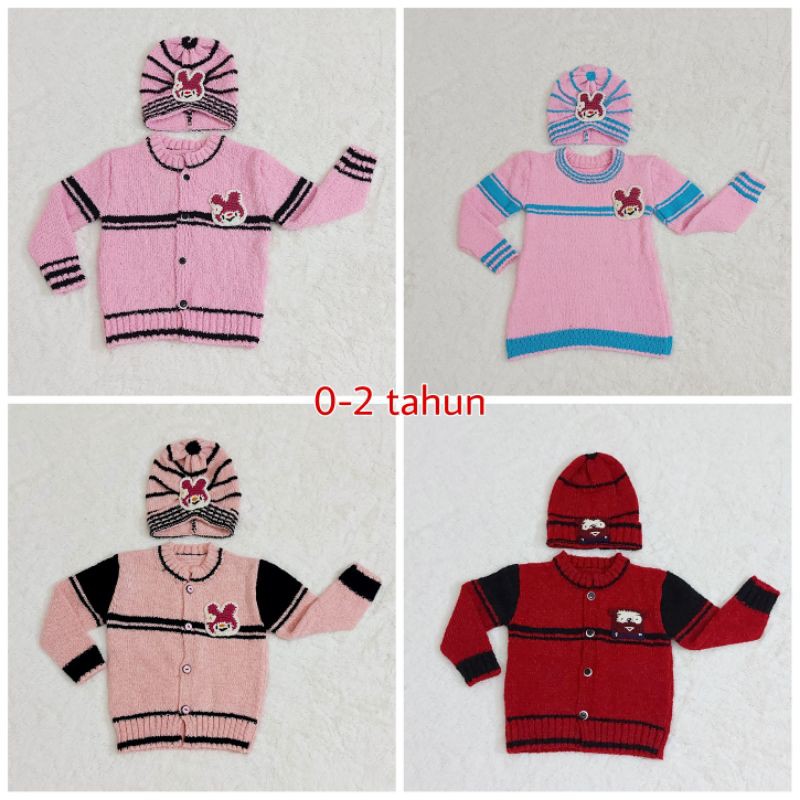 sweater rajut anak laki-laki/anak perempuan/0-2 thn