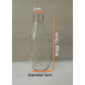 Botol ZODA Botol Kaca Ukuran 250ml Per 10 Botol