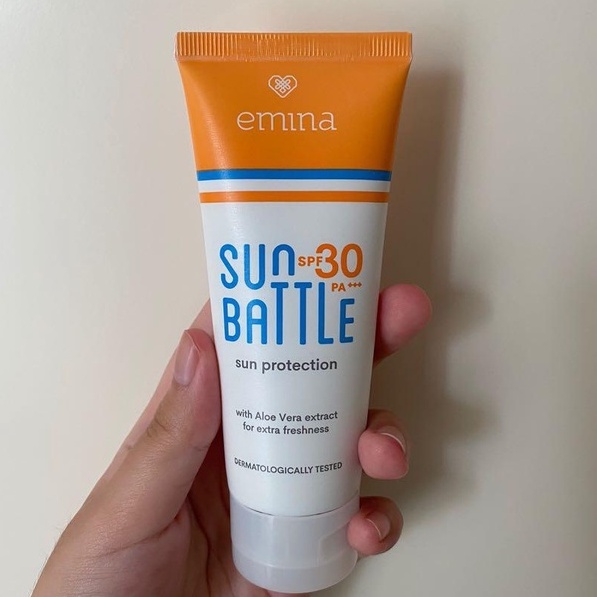 ❤️Glamouroseshop❤️ Emina Sun Protection Emina Sun battle (kemasan baru) SPF 30 -60 ml