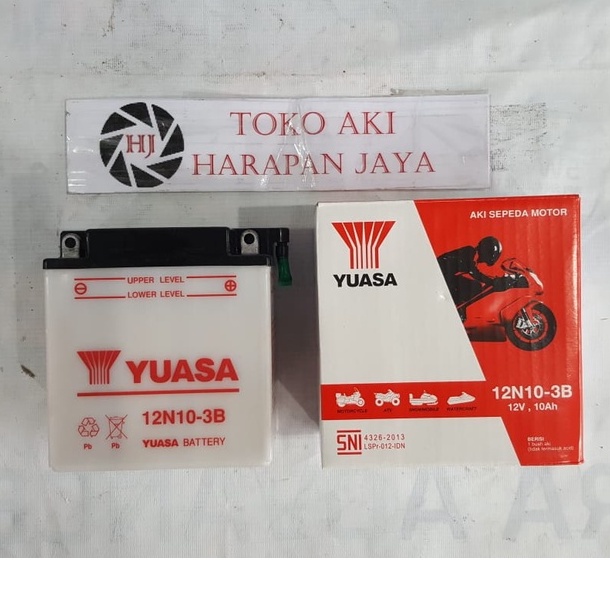 AKI MOTOR YUASA 12N10-3B (10AH) BASAH