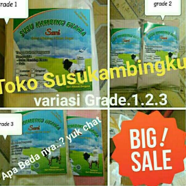 

QSE Sale 1kg SUSU KAMBING ETAWA grade 1 2 3 aneka rasa susu kambing etawaku asli susu kambing etawa✬ (Serba Murah) ➱