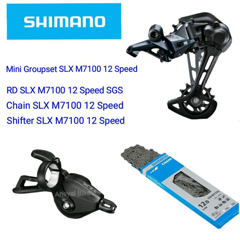 Mini Groupset SLX 12 speed M7100 RD Shifter Chain