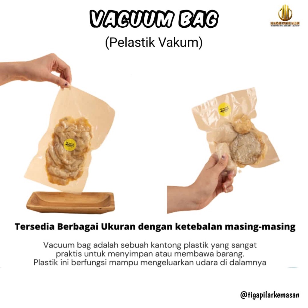 Plastik Vacuum Vakum Vacum Sealer Bag POLOS