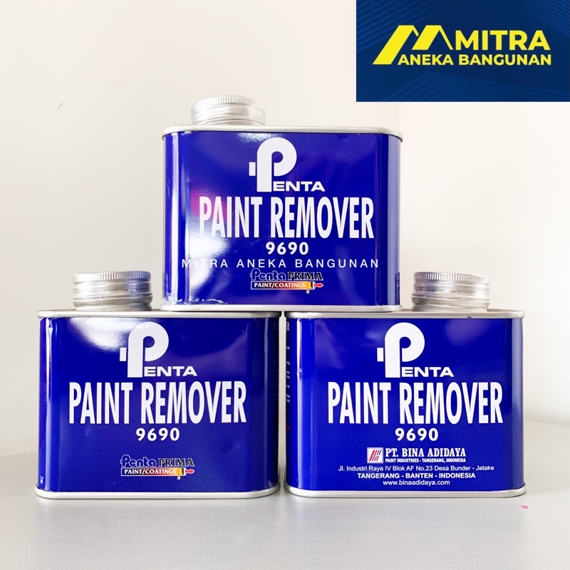 Jual paint remover penta 250ml / perontok cat / pengupas cat tembok minyak kayu besi epoxy dll