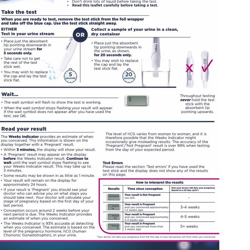☂ Clearblue Digital Pregnancy Test With Weeks Indicator ➮