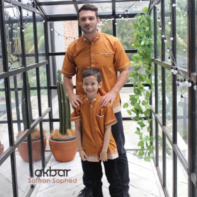 Kemeja Koko Couple Ayah Anak Jodha Akbar Ahzarayy Edisi Lebaran 2020