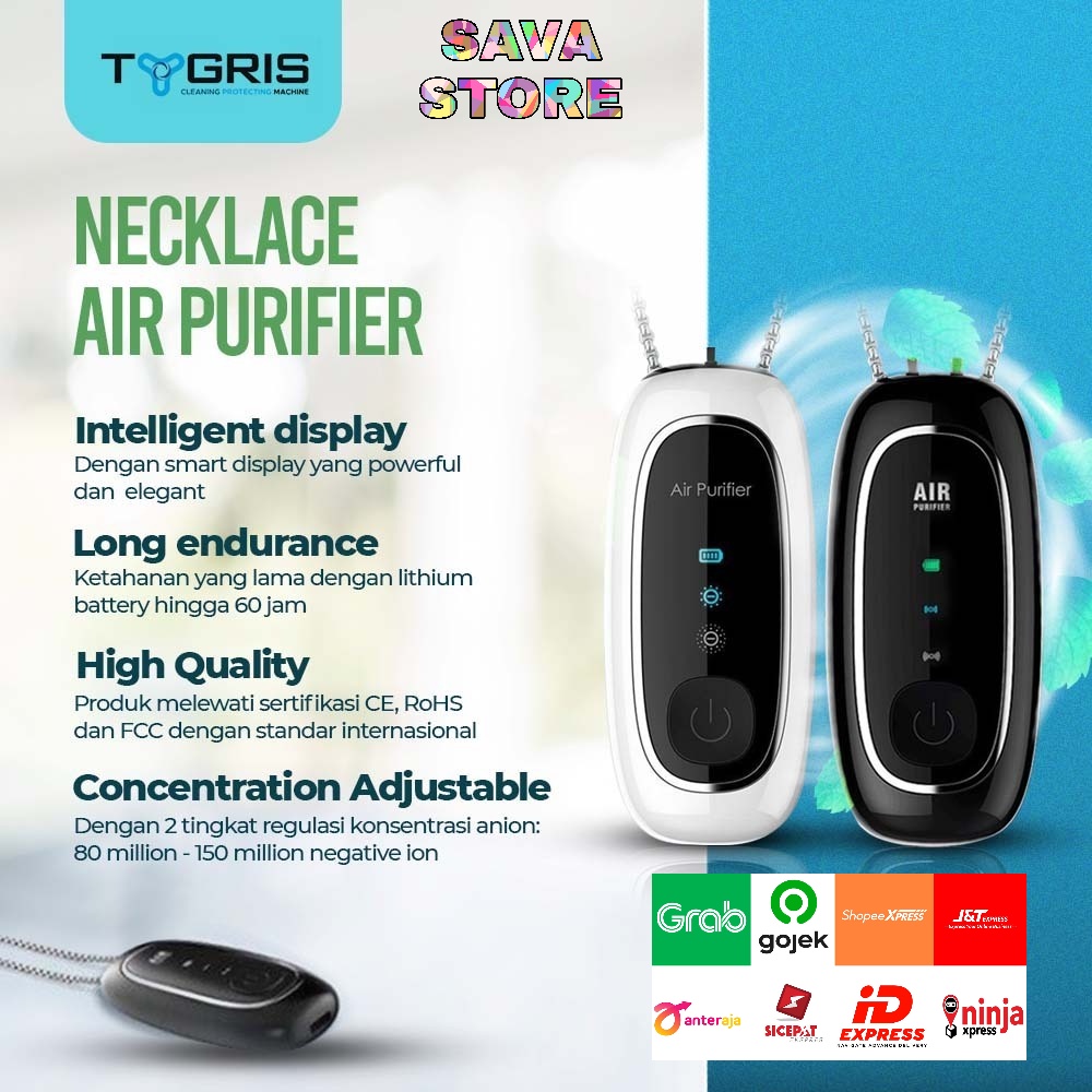 Air Purifier/Kalung Air Purifier Smart/Anion Pembersih Udara Portable - TYGRIS PERSONAL IONIZER AIR