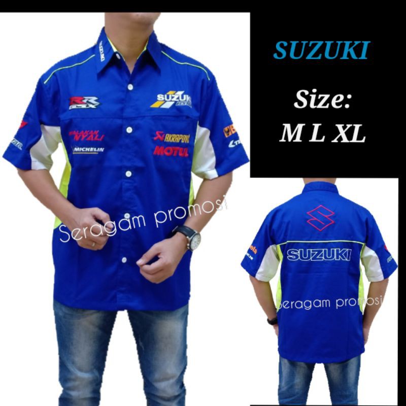 KEMEJA OTOMOTIF BORDIR KOMUNITAS SUZUKI - MOTOGP - RACING TEAM