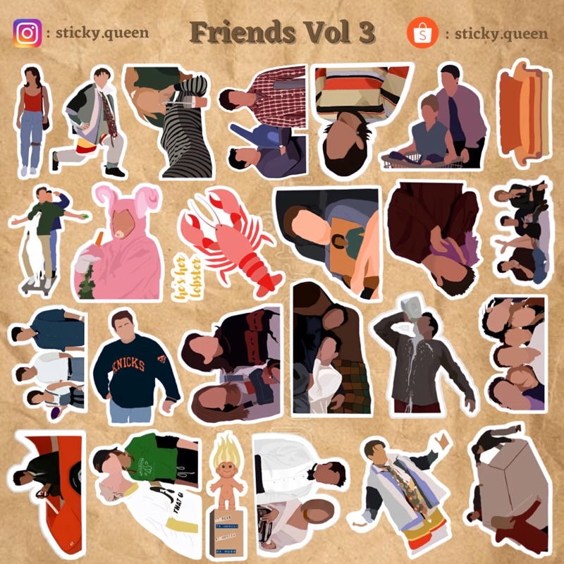 

STICKER TUMBLR FRIENDS VOL 3