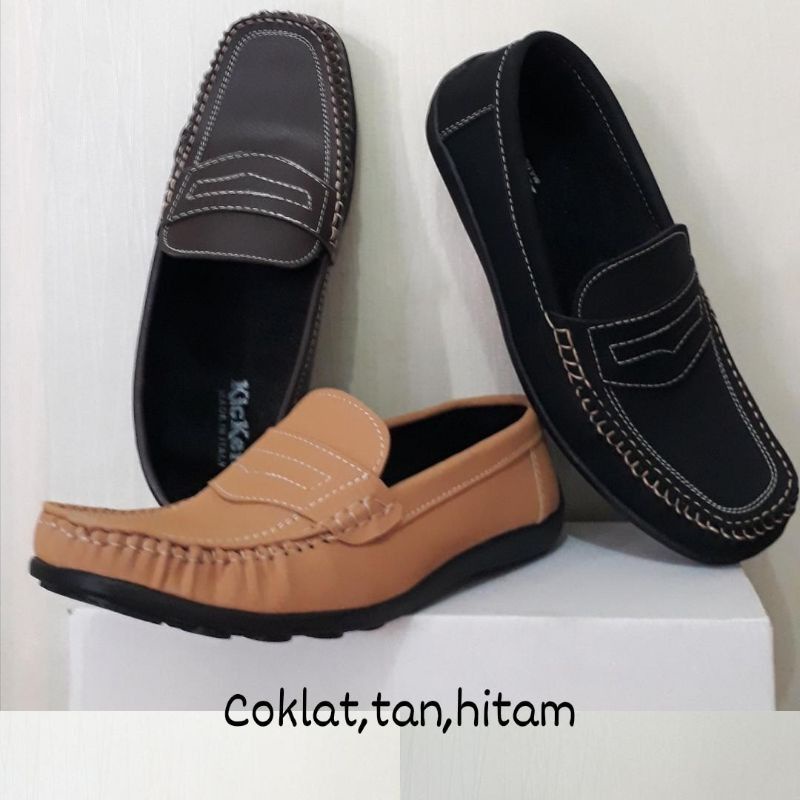 SEPATU KICKERS SLIP ON PRIA MODEL RAJUT(kualitas premium)