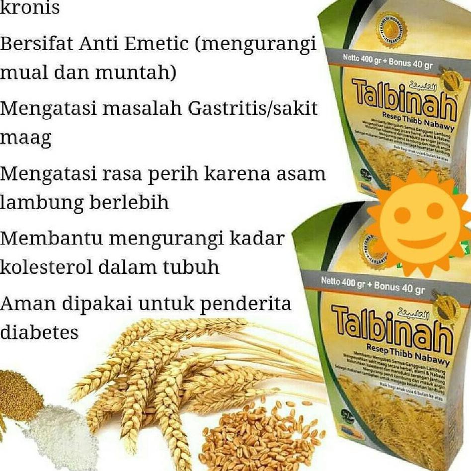 

Terlaris MGS Talbinah Resep Thibb Nabawy 400gr + 40gr Tepung Gandum 100%Original 8TN Diskon Promo