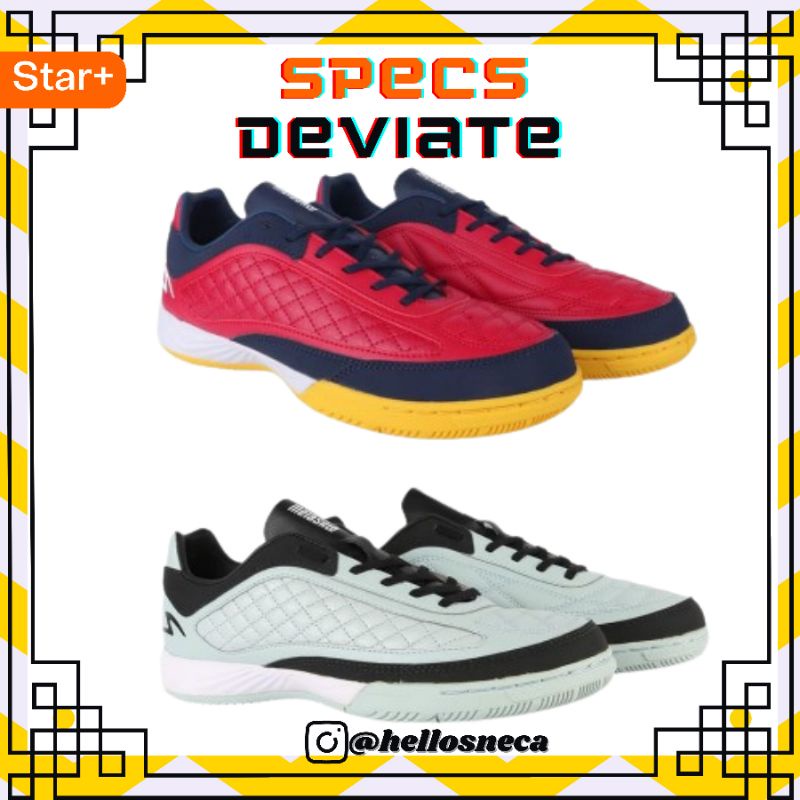 Sepatu Futsal specs Metasala Deviate Dark Red Shadow Lt Blue Shadow