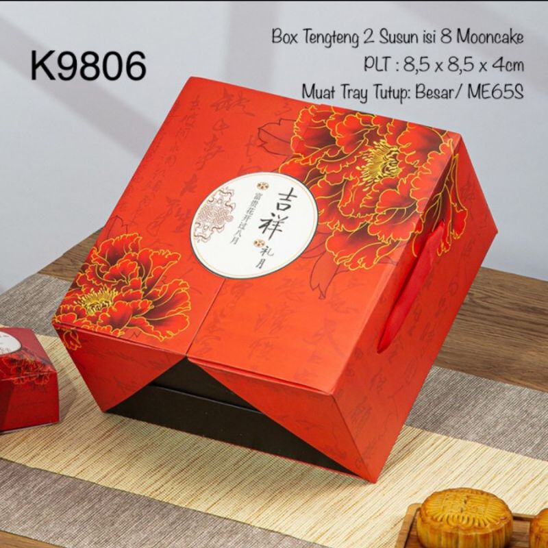 

Kotak Mooncake PREMIUM K9806 dus Kue Bulan| Box| Packaging