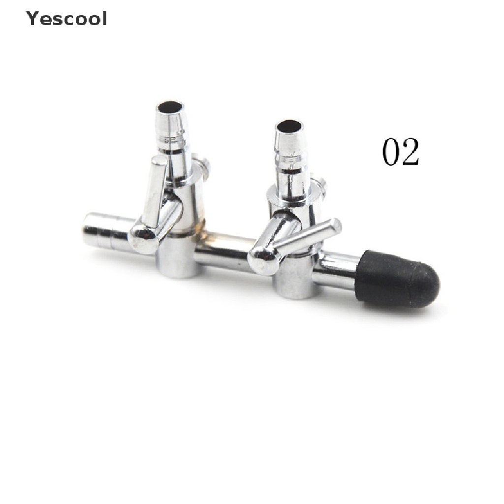 Yescool 1pc Katup Kontrol Aliran Udara Akuariumtangki Ikan Bahan Stainless Steel