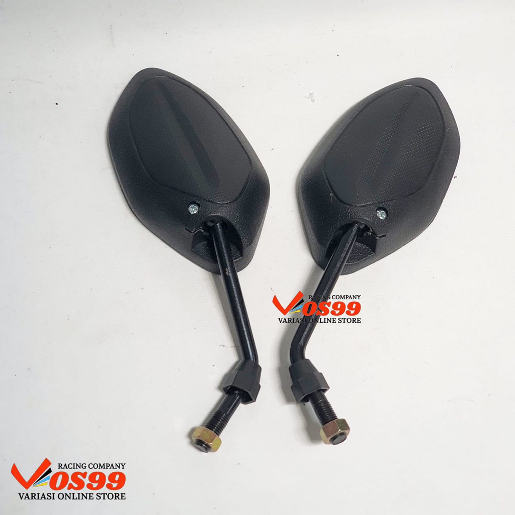 Spion Beat Standar Model Tangkai Crome &amp; Hitam Honda Vario Spacy Supra Revo dll