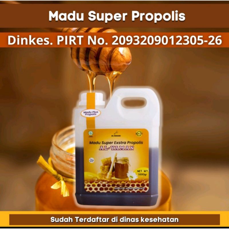Madu super Extra Propolis madu asli Al Yaman jaminan original menjaga daya tahan tubuh imun