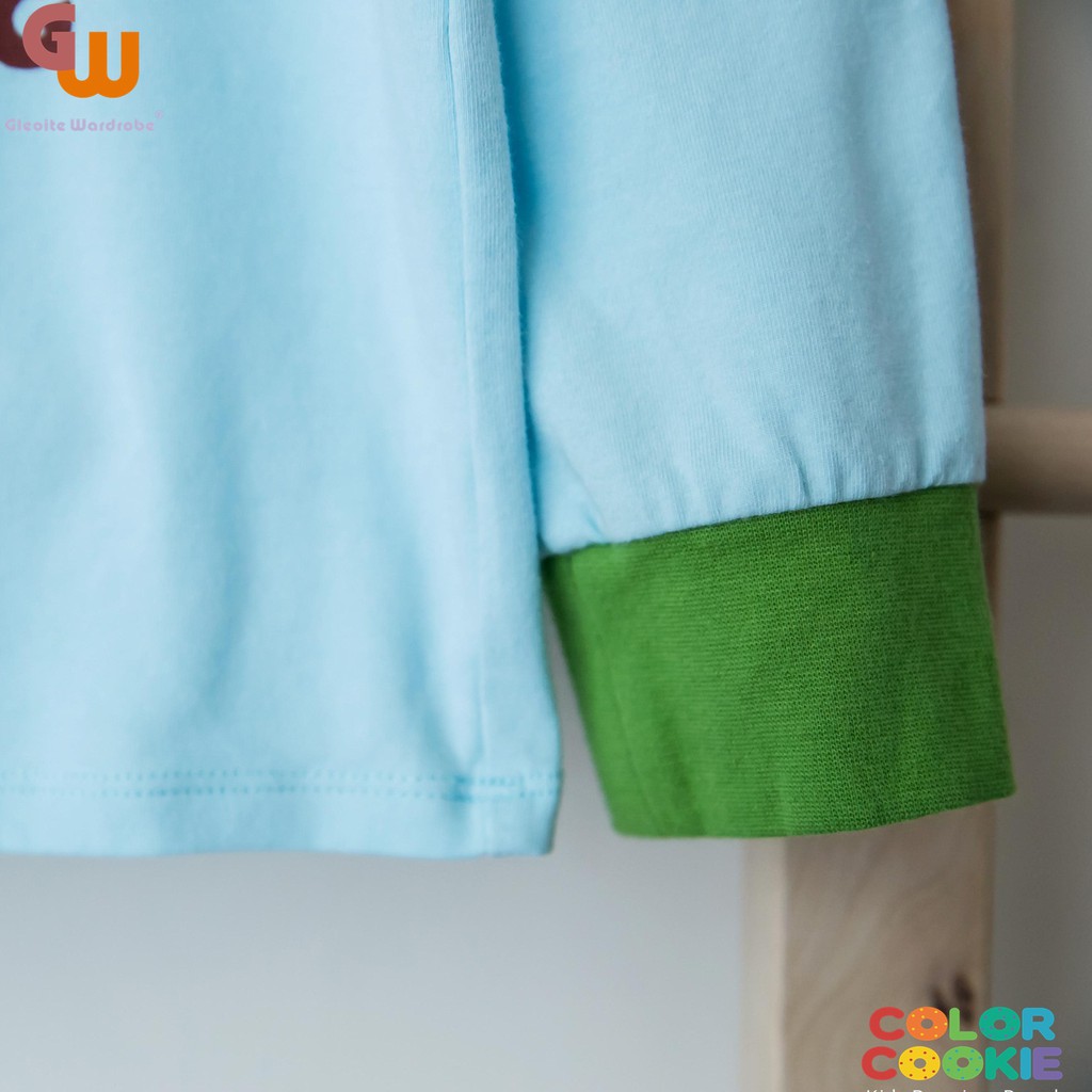 GW Gleoite Wardrobe baju tidur anak laki laki piyama katun bayi anak singa raja piyama lengan panjan-5