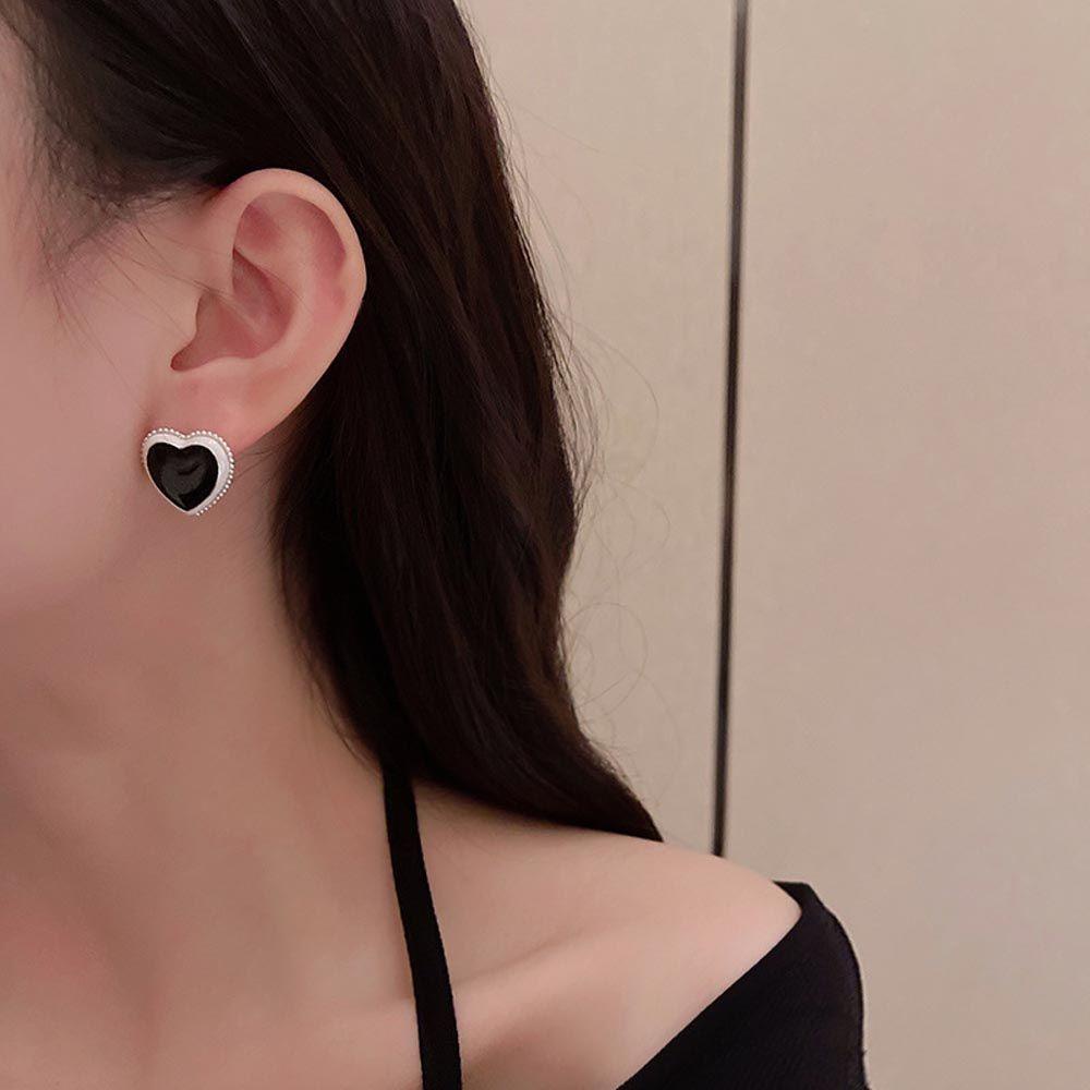 Mxbeauty Wanita Stud Earrings Pesta Vintage Jantung Untuk Hadiah Gadis Temperamen Drop Earrings