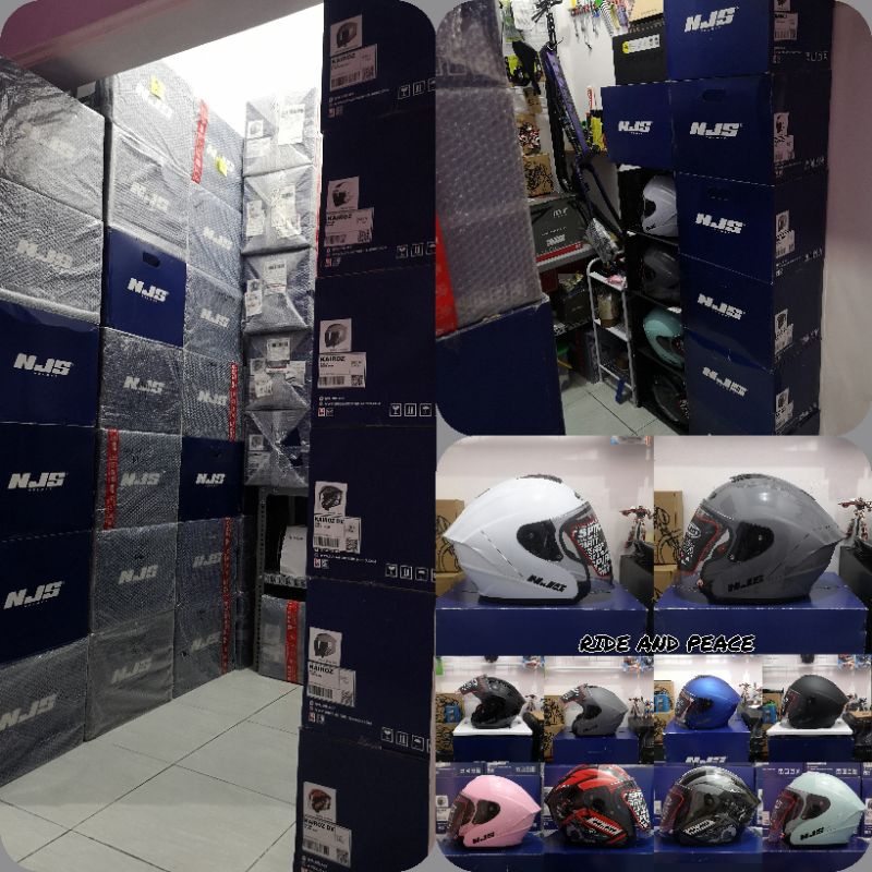 Njs Kairoz helm half face original-Iklan jangan di beli