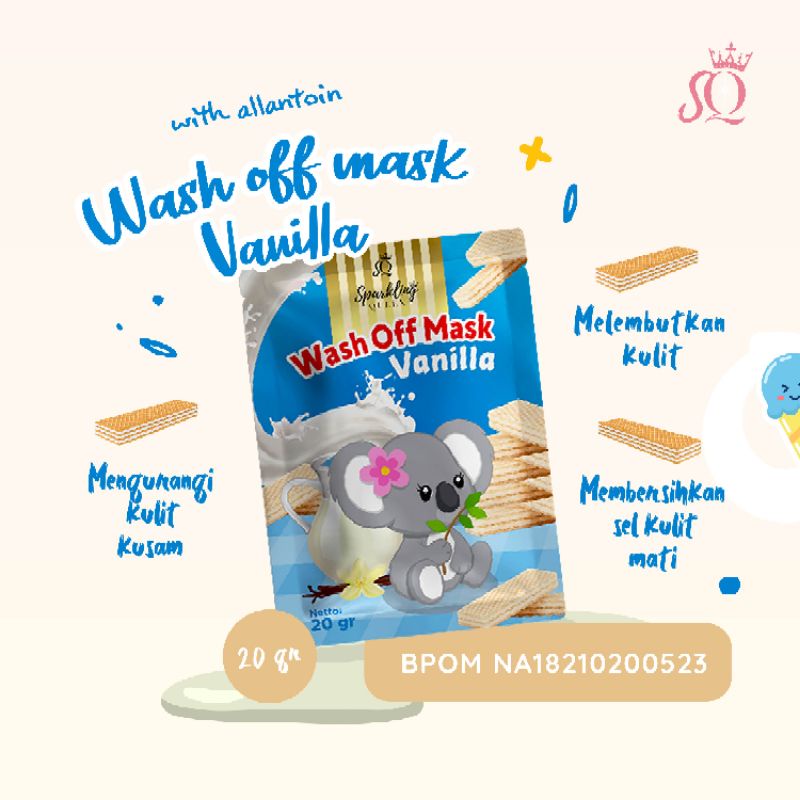 Jual Dist Resmi Masker Wajah Organik Wash Off Mask Sparkling Queen Bpom Shopee Indonesia