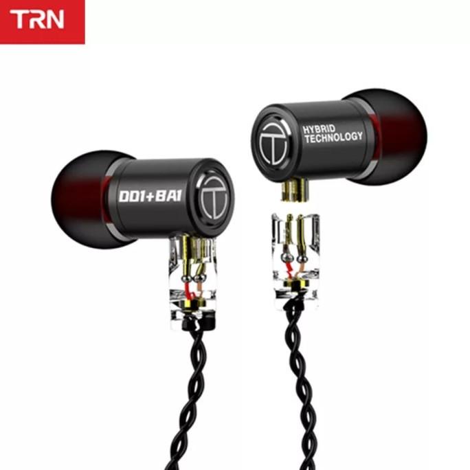 TRN M10 Earphone IEM 1DD+1BA Hybrid Metal HiFi Detachable alt KZ TFZ