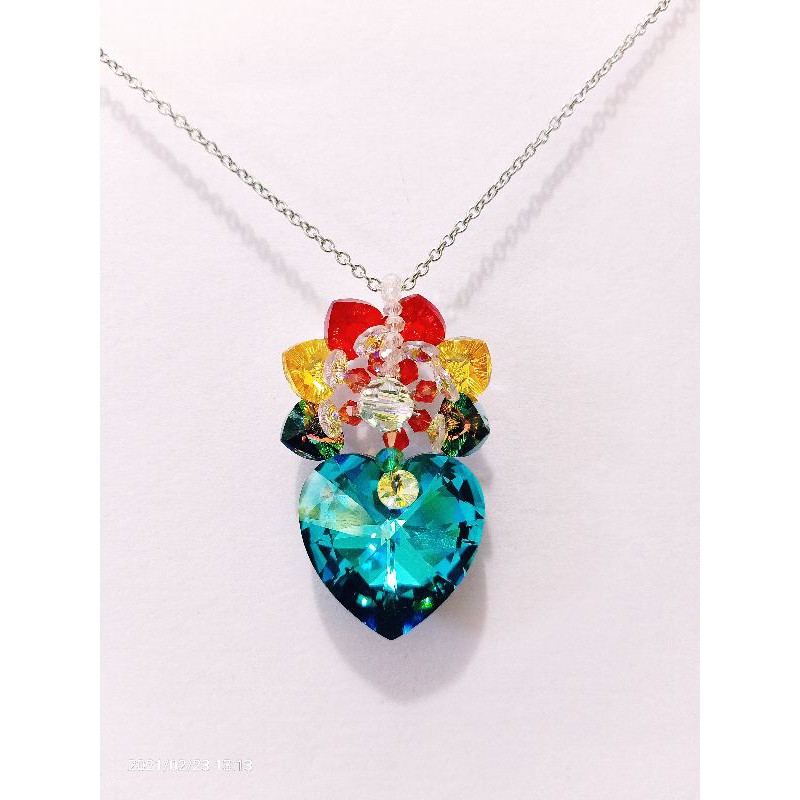 Liontin Swarovski Original Warna Biru Langka