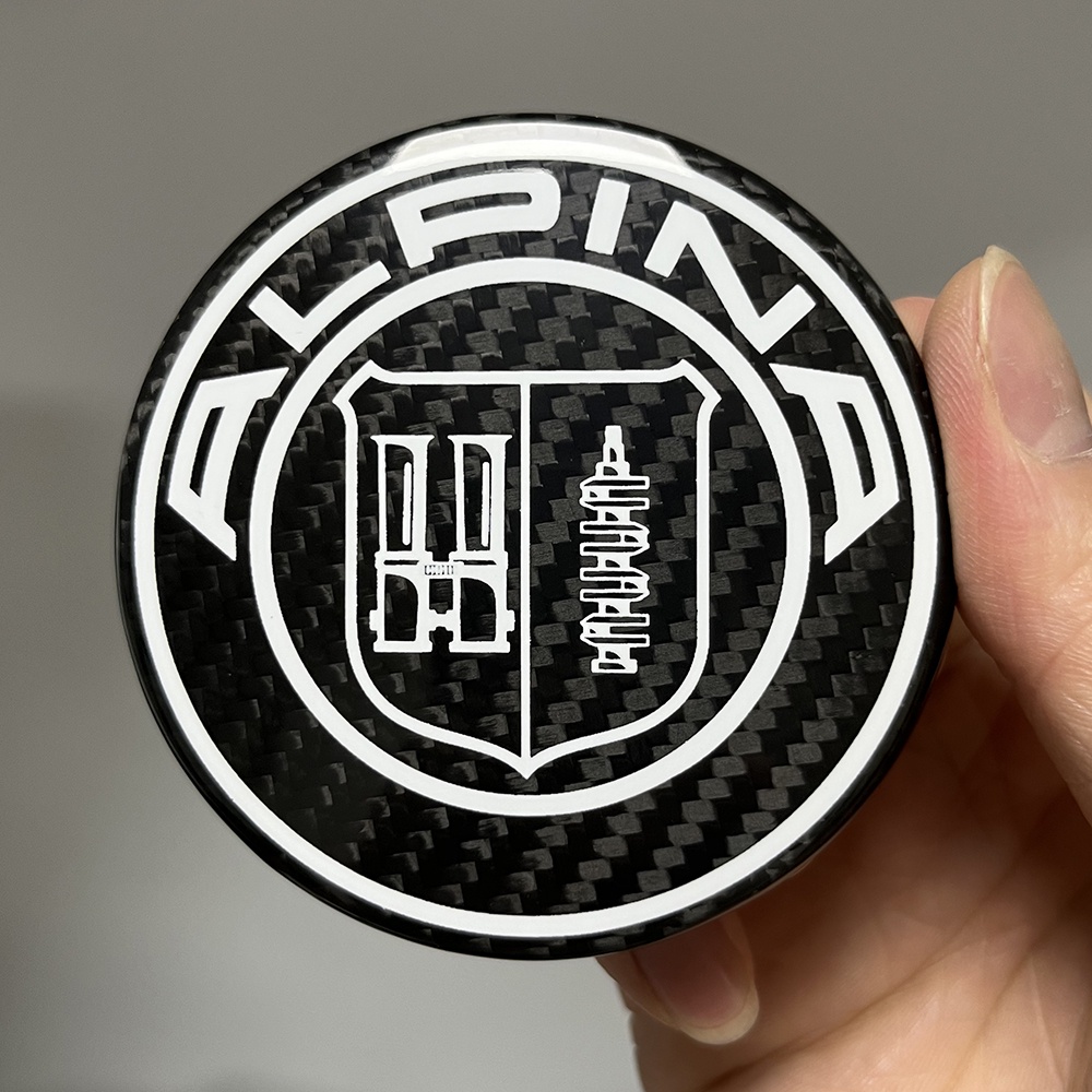 Stiker Emblem Logo BMW F01 F02 F05 F06 F11 F12 F15 F16 F25 50th Anniversary Bahan Karbon Fiber