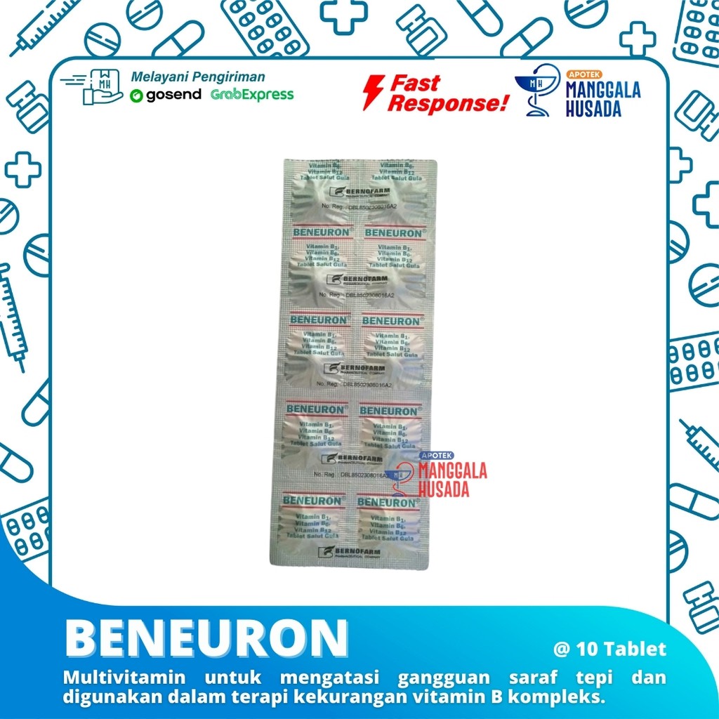 Jual BENEURON VITAMIN B KOMPLEKS @ 10 TABLET | Shopee Indonesia